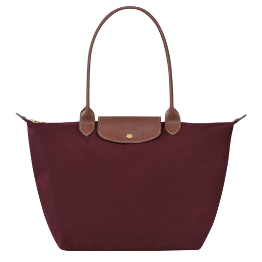 Bolso shopper  grande en color burdeos