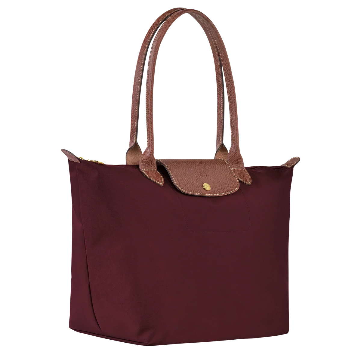 Bolso shopper  grande en color burdeos