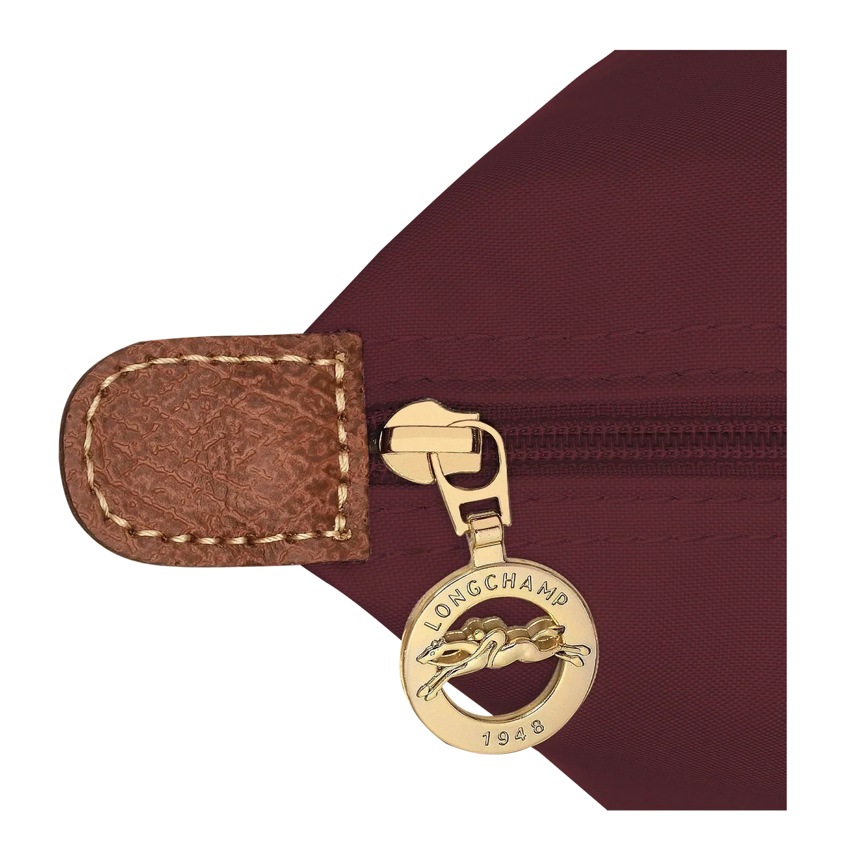 Bolso shopper  grande en color burdeos